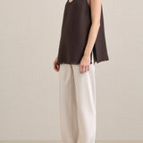 The Myrna Bias Pant - Oyster