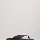 The Viola Sandal - Black Berry Suede