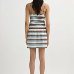 POSSE Nadine Skirt in Chocolate Multi Stripe – detail view | Peggy Concept Store