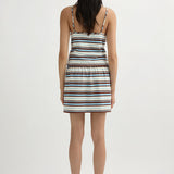 POSSE Nadine Skirt in Chocolate Multi Stripe – detail view | Peggy Concept Store