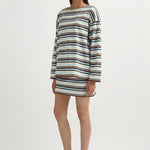 POSSE Nadine Top in Chocolate Multi Stripe – back view | Peggy Concept Store