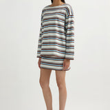 POSSE Nadine Top in Chocolate Multi Stripe – back view | Peggy Concept Store