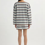 POSSE Nadine Top in Chocolate Multi Stripe – detail view | Peggy Concept Store