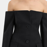 Sandrine Tailored Mini Dress - Black
