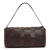 Slim Woven Envelope Slim Tote - Chocolate