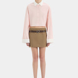 Milo Cropped Shirt - Pink