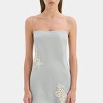 SIR. Noria Mini Dress in Powder Blue – detail view | Peggy Concept Store