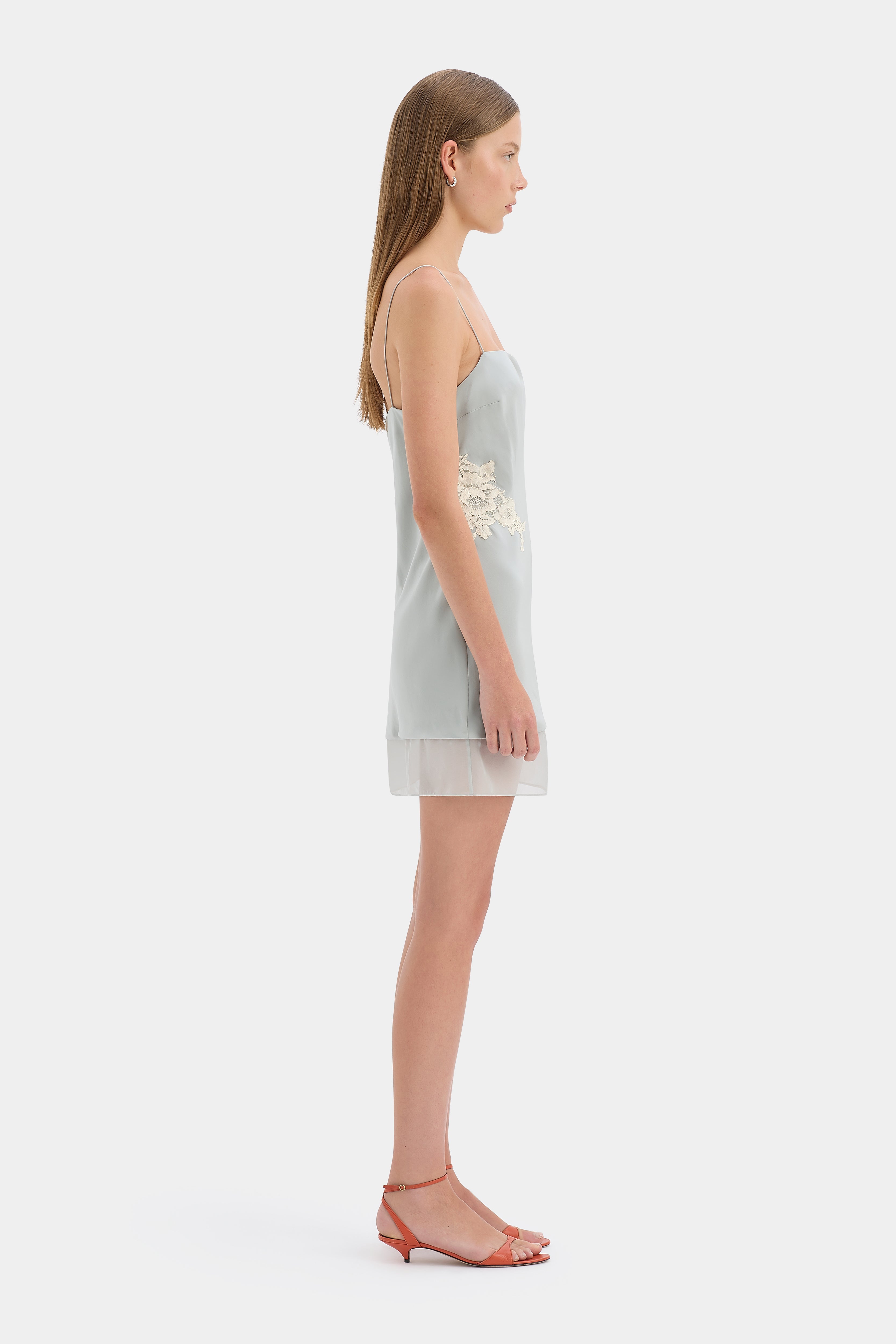 SIR. Noria Mini Dress in Powder Blue – side view | Peggy Concept Store