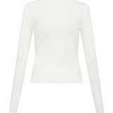 Organic Cotton Long Sleeve Top - White