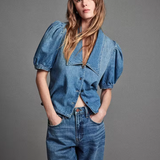 Denim Sailor Blouse - Starlet