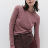 Essentials Long Sleeve Top - Rose
