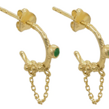 Urraca Earrings with Jade