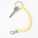Perlen short Keychain - pastelyellow - neonyellow