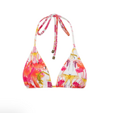 Yin 02  Illustrated Reversible Bikini Top - Pink