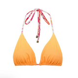 Yin 02  Illustrated Reversible Bikini Top - Pink