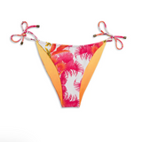 Yin 02  Illustrated Reversible Bikini Bottom - Pink