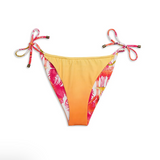 Yin 02  Illustrated Reversible Bikini Bottom - Pink