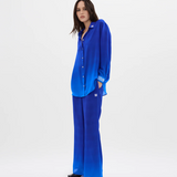 Cuban Nights Contrast Silk Chiffon Pants