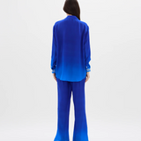 Cuban Nights Contrast Silk Chiffon Pants