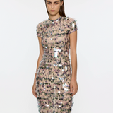 Mermaid Tee - Pink/Green Multi Sequins