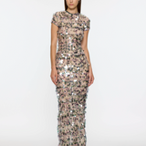 Mermaid Tee - Pink/Green Multi Sequins