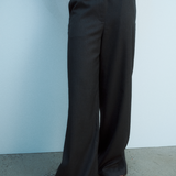 Margot Pant - Grey Pinstripe