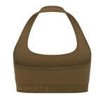 Halter Wool Bralet in Harvest by Nagnata - back