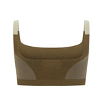 Organic Colour Block Bralet in Harvest by Nagnata - back
