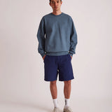 Bowery SNYC Pigment Dyed Crew - Ocean