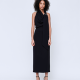 Catherine Buckle Maxi Dress - Navy