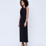 Catherine Buckle Maxi Dress - Navy