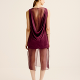 Rio Cowl Dress - Shiraz