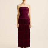 Illi Strapless Top - Shiraz
