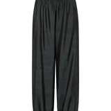 Silk Adjustable Balloon Pants - Washed Black