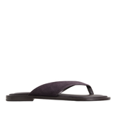 The Viola Sandal - Black Berry Suede