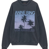 Miles Sweatshirt Palms - Washed Grey