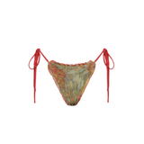 Eliana Ruffled String Brief - Aliera Floral Mint