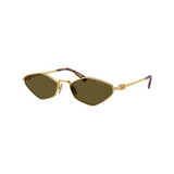 MIU MIU 0MU 56ZS Sunglasses - Gold W/Dark Brown