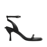The York Heeled Sandal - Black