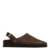 Louis Clog - Walnut Suede