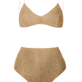 Lumière Bra High Waisted - Gold