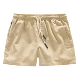 Beige Linen Shorts