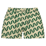 Atlas Swim Shorts - Green/Ecru