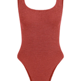 Square Neck Swim - Metallic Rosewood