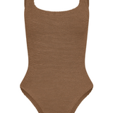 Square Neck Swim - Metallic Cocoa