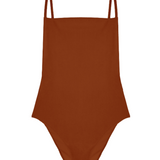 Tre One Piece / Geometrical Straps - Terracotta