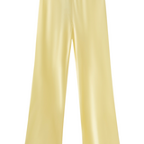 Bias Cut Pants - Vanilla Flower