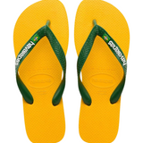 Women's Brazil Logo Flip Flops - Yellow Pop