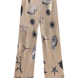 Bias Cut Pants - Seashells