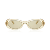 MIU MIU MU06ZS Sunglasses - Sand Transparent/Dark Brown